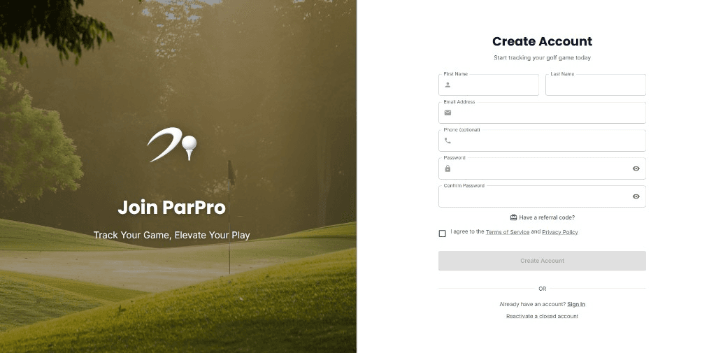 Par Pro Instructor Portal